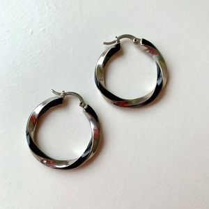 Lia Sophia Twist and Shout Hoop Earrings